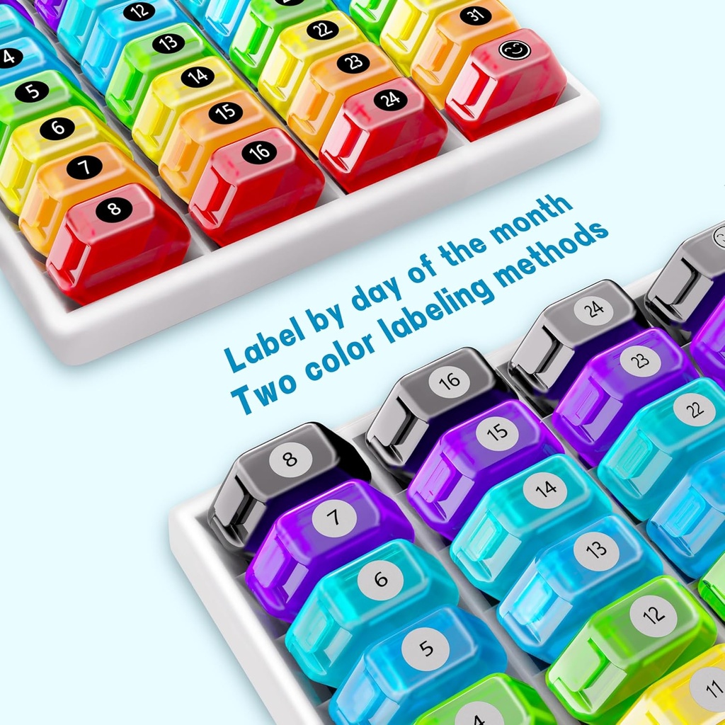 Monthly Pill Organizer 1-Time a-Day: 30 Day Pill Organizer with Labels, Portable Monthly Pill Box, Month Pill Holder ith Portable Zipper Bag for Vitamin, Medicine, Fish Oil, Supplements 3