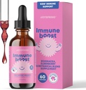 JoySpring Immune Drops - Kids Immune Support Liquid Supplement (2 fl oz) - Echinacea, Elderberry, Oregon Grape Root, Orange Peel, Vitamins A, B6, C - Natural Support System for Children & Adults 2