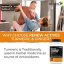 Renew Actives Turmeric Curcumin 1000MG & 200MG Ginger per 2 Capsules - Potent Antioxidant with Bioperine & Black Pepper Blend for Digestive & Liver Health - Made in Canada - 60 Capsules 4
