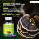 Essentialife Lions Mane Mushroom Supplement | 5-in-1 Mushroom Gummies with Turkey Tail, Cordyceps, Reishi, Chaga Extract | Brain Focus and Immune Support for Women Men, Raspberry Flavor, 60 ct 6