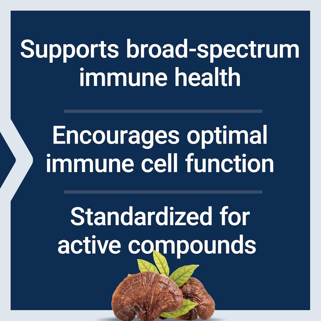 Life Extension Reishi Extract Mushroom Complex - Mushrooms Herbal Supplement for Immune Support – Ganoderma Lucidum Extract - Gluten-Free, Non-GMO, Vegetarian – 60 Capsules 5