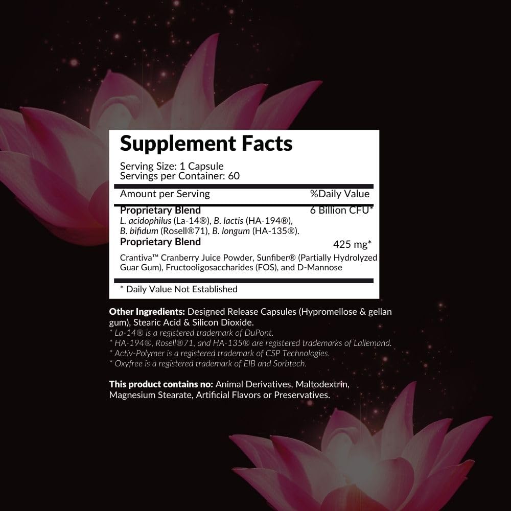 Intelligent Labs 2-in-1 Bundle of Kids’ Probiotics with Sunfiber and FOS + Women’s Probiotics (UTI Formula with Cranberry & D-Mannose), No Refrigeration Required, 2 Months Supply Per Bottle 4