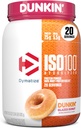 Dymatize x Dunkin' Glazed Donut ISO100 Whey Protein Powder, 25g of Protein, 5.5g BCAAs, 120 Cal., Gluten Free, 1g Fat, 1g Sugar, 2g Carb (20 Servings) 2