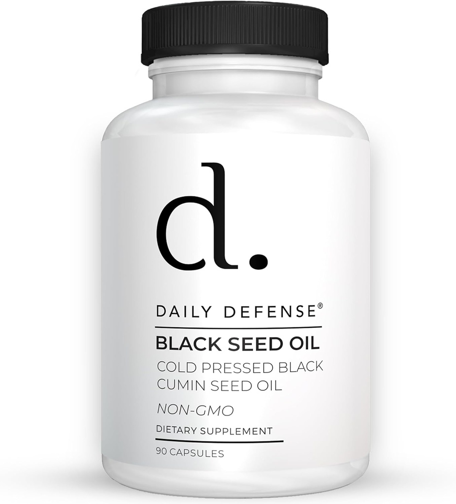 Cold Pressed Black Seed Oil Capsules - 90 Count - Nigella Sativa for Hair, Skin & Enhanced Immunity - Vegan, Gluten-Free, Non-GMO Black Cumin Seeds Oil 2