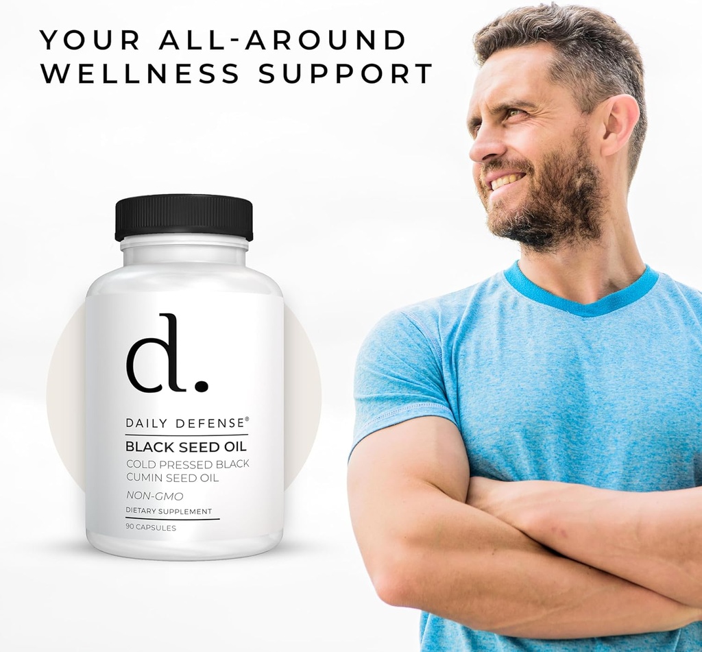 Cold Pressed Black Seed Oil Capsules - 90 Count - Nigella Sativa for Hair, Skin & Enhanced Immunity - Vegan, Gluten-Free, Non-GMO Black Cumin Seeds Oil 4