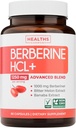 Berberine Supplement (Non-GMO & Vegetarian) Berberine HCL Plus Bitter Melon & Banaba Leaf Extract Capsules - Berberine 500mg Each, 1000mg Per Serve - AMPK Metabolic Activator - 60 Caps (No Pills) 2