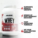 Huge Whey, Protein Powder for Muscle Gain, 25g Protein, 12g EAAs, Supports Muscle Growth, Performance & Recovery (White Chocolate Raspberry, 30 Servings) 3