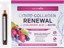NatureWise Hydrolyzed Liquid Collagen for Women & Men 4000mg - High Absorption, Type 1 & 3 Peptides with Biotin + Vitamin C + Vitamin B Complex & Hyaluronic Acid -Mixed Berry - 10 Tubes[10 Day Supply] 2