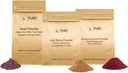 PURE ORIGINAL INGREDIENTS Berry Powder Bundle, (1 lb Each) Acai Powder, Goji Berry Powder, Blueberry Powder, Herbal Supplements 2