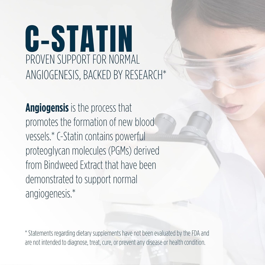 C-Statin Support for Normal Angiogenesis, Clinically Studied Proprietary Extract (120 Capsules) 4