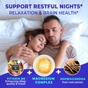 Divinity Nutra Magnesium Ashwagandha Supplement, Calming Magnesium Glycinate & Malate Vitamin B6 for Muscles Bone Health Support Muscle Recovery, Calm & Relaxation 468mg 120 ct (2 Month Supply) 5