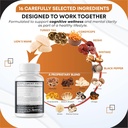 Organic Lion's Mane Turkey Tail Cordyceps Reishi Shiitake Maitake Meshima Poria Cocos Oyster Mushroom Agaricus Chaga Shiitake Snow Mushroom -150 Capsules- Made in USA 5