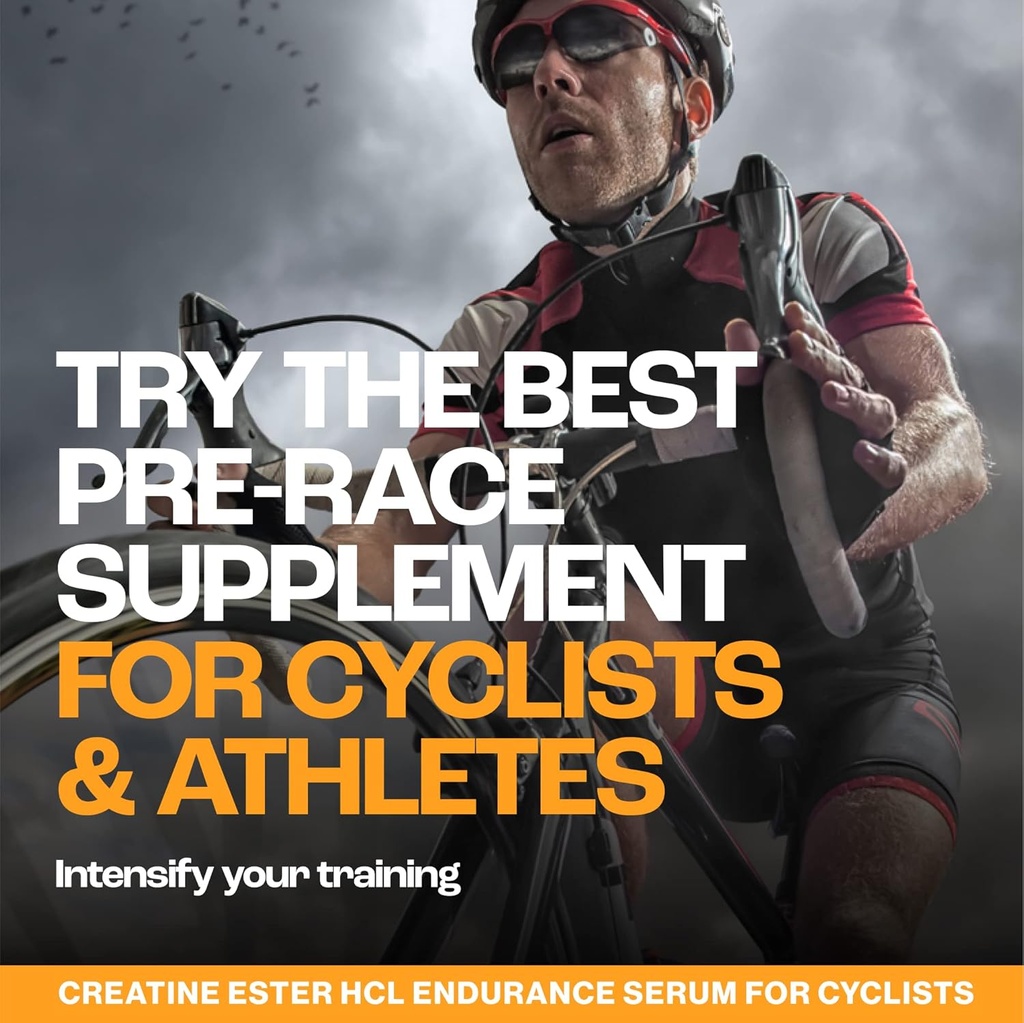 MMUSA Cyclist-Optimized Creatine Serum. Amplifies Cycling Sports Performance, Boosts Nitric Oxide Levels, Stamina, Energy, Endurance & Focus. Fights Fatigue & Lactic Acid Build Up. Cherry, 5.1 Fl Oz 3