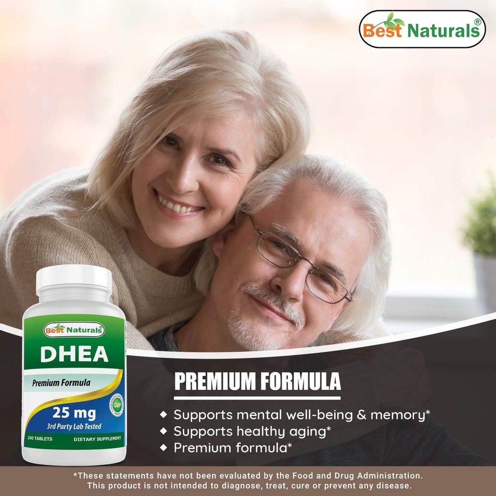 Best Naturals Dhea 25mg & Vitamin D3 5000 I 5