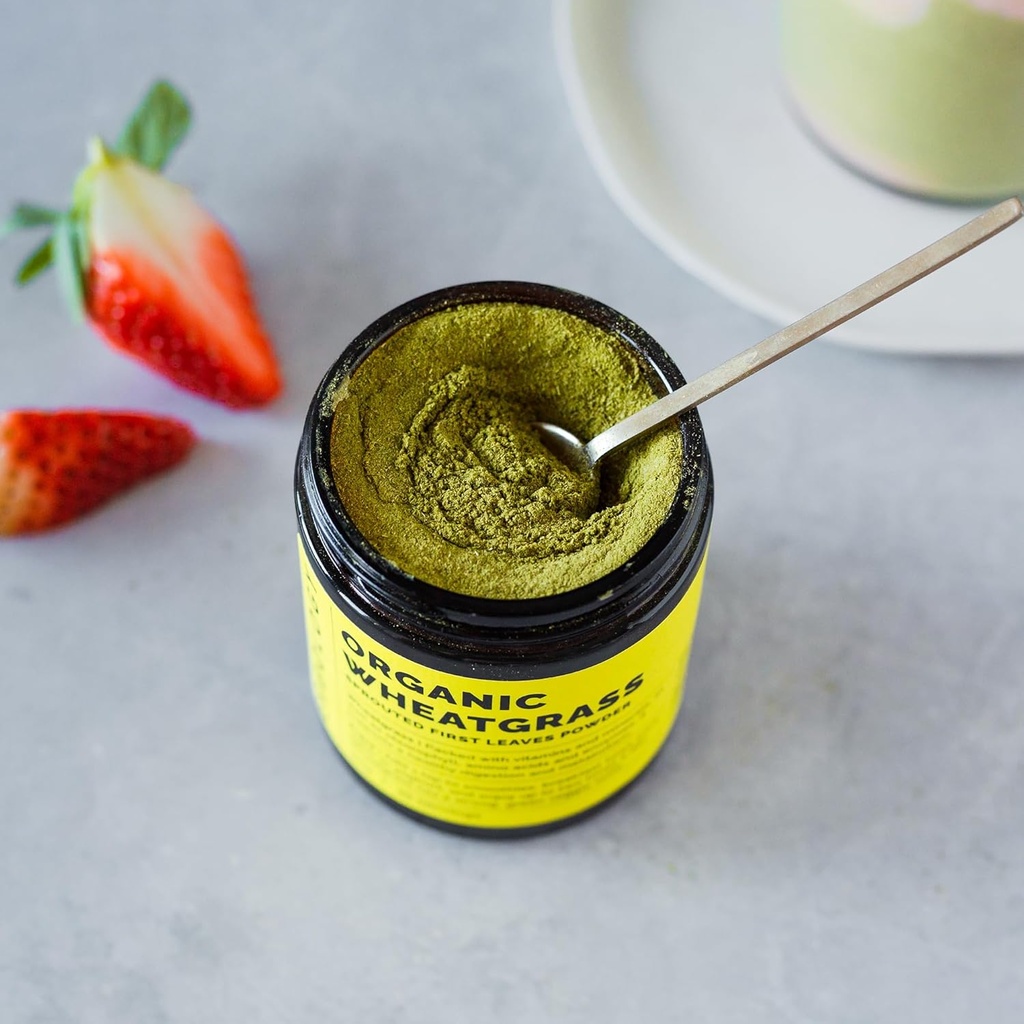 Erbology Organic Wheatgrass Powder 3.2 oz - 45 Servings - Body Cleansing and Gut Health Support - Rich in Chlorophyll and Iron - Sustainably Sourced in Europe - Small Batch - Vegan - GMO-Free 4