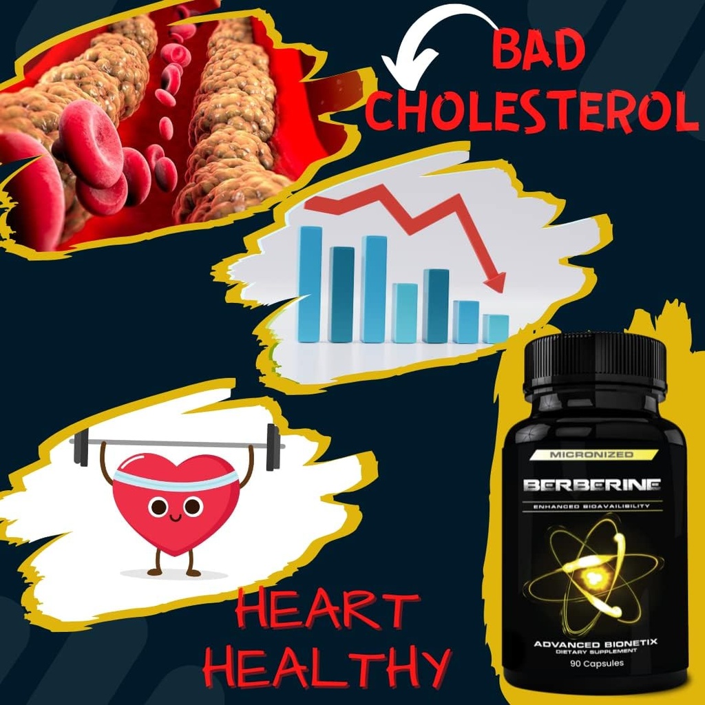 1500mg Advanced Bioavailability Micronized Berberine Supplement All Natural w/BerbeTal™ Support. 90 Total Capsules 5