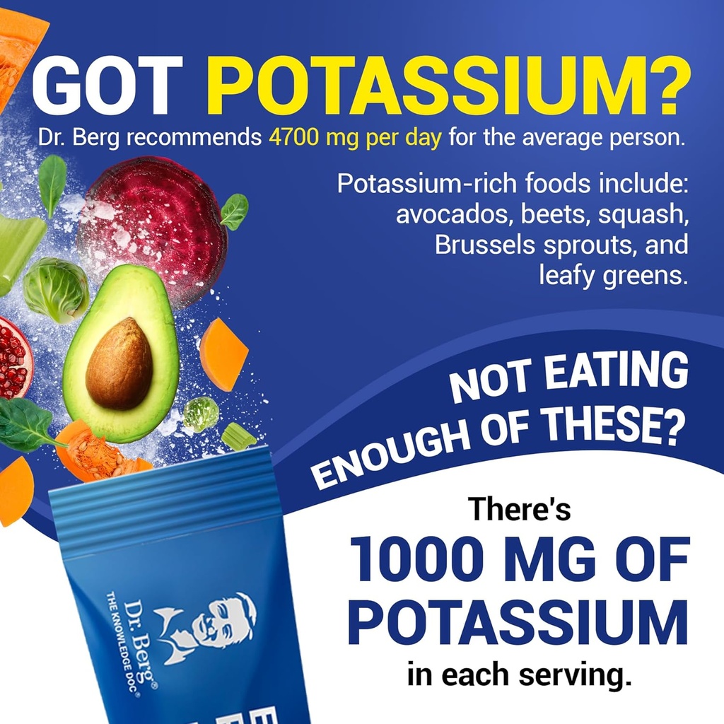 Dr. Berg Sugar Free Electrolyte Powder Packets (Variety Pack) - Daily Electrolyte Drink Mix - 28 Total Hydration Pouches Sugar Free - Keto Electrolytes Powder Packets No Sugar - 7 Delicious Flavors 6