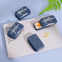 Metal Pill Case Small Travel Pill Box Compact Portable Medicine Container Daily Pocket Organizer Mini Pastillero with Sliding Lid Unique Polymer Clay Top Ideal Gift for Nature Lovers Hikers Campers 2