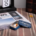 Metal Pill Case Small Travel Pill Box Compact Portable Medicine Container Daily Pocket Organizer Mini Pastillero with Sliding Lid Unique Polymer Clay Top Ideal Gift for Nature Lovers Hikers Campers 6