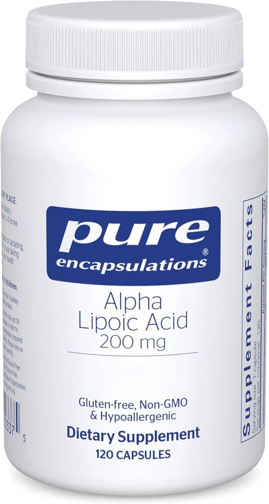 Pure Encapsulations Alpha Lipoic Acid 200 mg - 200mg ALA - Liver & Antioxidant Support* - for Nerve Health & Carb Metabolism - Vegan & Non-GMO Supplement - 120 Capsules 2