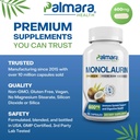 Palmara Health Premium Monolaurin 600mg + Biofilm Complex 3