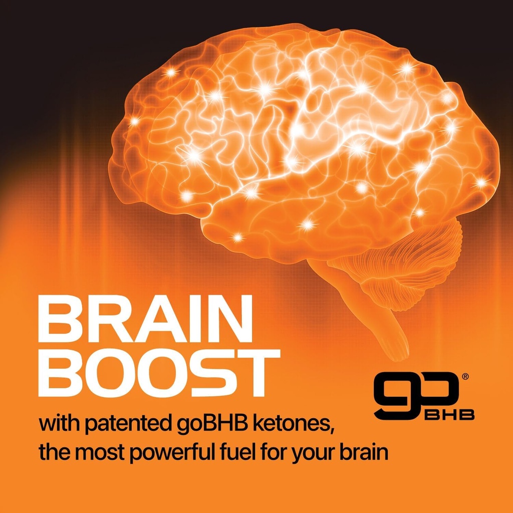 Brain Booster Supplement for Focus - Clinically Validated Nootropics Brain Support Supplement with Bacopa Monnieri Extract & Patented goBHB for Cognitive Support - 3rd Party Tested (30 Servings) 3