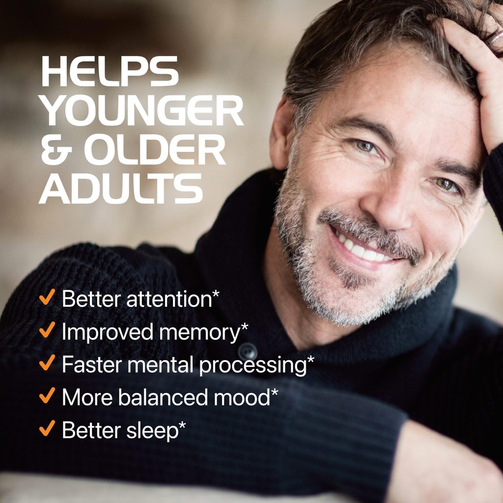 Brain Booster Supplement for Focus - Clinically Validated Nootropics Brain Support Supplement with Bacopa Monnieri Extract & Patented goBHB for Cognitive Support - 3rd Party Tested (30 Servings) 6