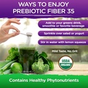 Vital Planet - Fiber 35 Powder Diverse Fiber Supplement for Dietary Support and Occasional Constipation with 35 Prebiotic Fibers and 35 Organic Superfoods to Maintain Bowel Regularity, 6.77 oz 6