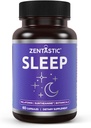 Zentastic Sleep Aid - Non Habit Forming for Healthy Sleep - Melatonin, Valerian, Suntheanine, Magnesium, Herbals, & More - Natural Sleep Aid for Adults - Sleeping Pills - Made in USA, 60 Capsules 2