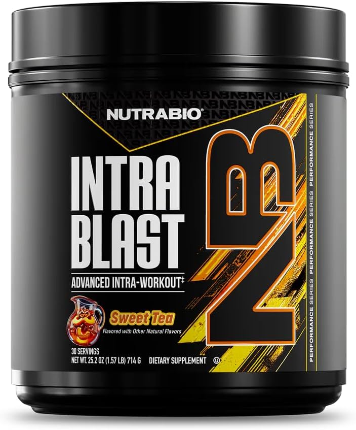 NutraBio Intra Blast Bcaa Powder Amino Acid Supplement, Electrolyte & Hydration Blend, Intra, Pre Workout & Muscle Recovery, 20g Eaa Amino Acids Powder, 5g Glutamine- Sweet Tea, 30 Serving 2