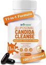 11-in-1 Candida Cleanse, Advanced Candida Cleanse Detox for Women & Men, Candida Support Supplement with Oregano, Caprylic Acid, Probiotics & Herbal Extracts, 60 Softgels 2