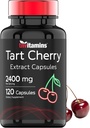 Tart Cherry Capsules (2400 MG - 120 Count) | from Montmorency Cherry Extract | Provides Antioxidants, Anthocyanins, & Phytonutrients | Tart Cherry for Sleep and More! | Non-GMO, Made in The USA! 2