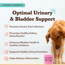 Natural Dog Company Urinary & Bladder Supplement for Dogs – Cranberry & D-Mannose Soft Chews with Marshmallow Root & Astragalus – Supports Urinary Tract Health, Bladder Function & Normal Urine Flow 3
