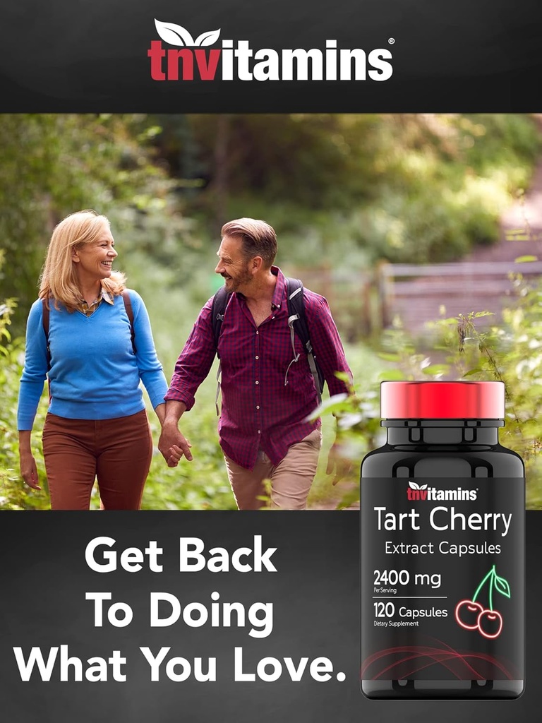 Tart Cherry Capsules (2400 MG - 120 Count) | from Montmorency Cherry Extract | Provides Antioxidants, Anthocyanins, & Phytonutrients | Tart Cherry for Sleep and More! | Non-GMO, Made in The USA! 6