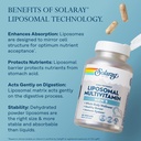 SOLARAY Liposomal Multivitamin for Men, Enhanced Absorption Immune, Energy & Bone Support, Mens Daily Multi Vitamin, BCAA’s, Vitamin D3, C, B12, Zinc, Vegan, Soy Free, 30 Servings, 60 VegCaps 5