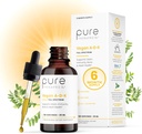Pure TheraPro Rx Vegan A-D-K Drops-6 Mon Supply-Vitamin A(Palmitate & Betacarotene),Liposomal Vitamin D3(as vegan cholecalciferol),Liposomal Vitamin K2(MK-4 & MK-7)Supports Immunity & Bone Health-20mL 2