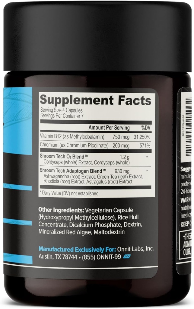 ONNIT Premium Alpha Brain Bundle - Nootropic Brain Supplement (30 Count) for Focus, Concentration & Memory + Shroom Tech Sport for Exercise, Energy & Cardiovascular Performance (28 Count) 6