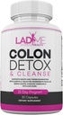 Pure Colon Cleanse & Detox 15 Day Program - Herbal Laxative Constipation Relief with Psyllium Husk, Cascara Sagrada & Senna Leaves - Special Women Intestinal Cleanser by Ladyme - 30 Capsules 2