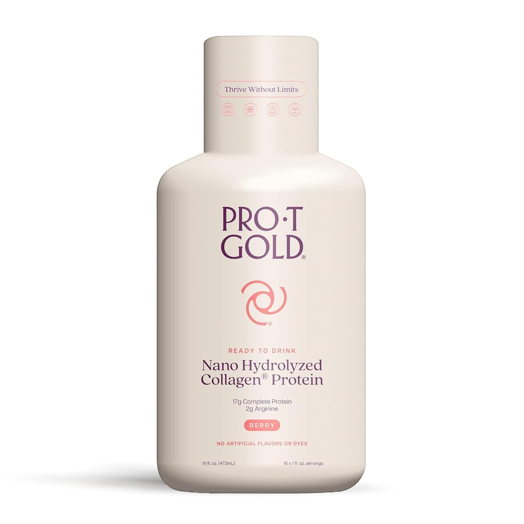 ProT GOLD Berry Sugar Free Liquid Protein Shot - 16oz Anti Aging. Proven to Boost Immunity. Formula Trusted by 4,000+ Medical Facilities for Complete Protein Nutrition and Proven 2X Faster Healing 2