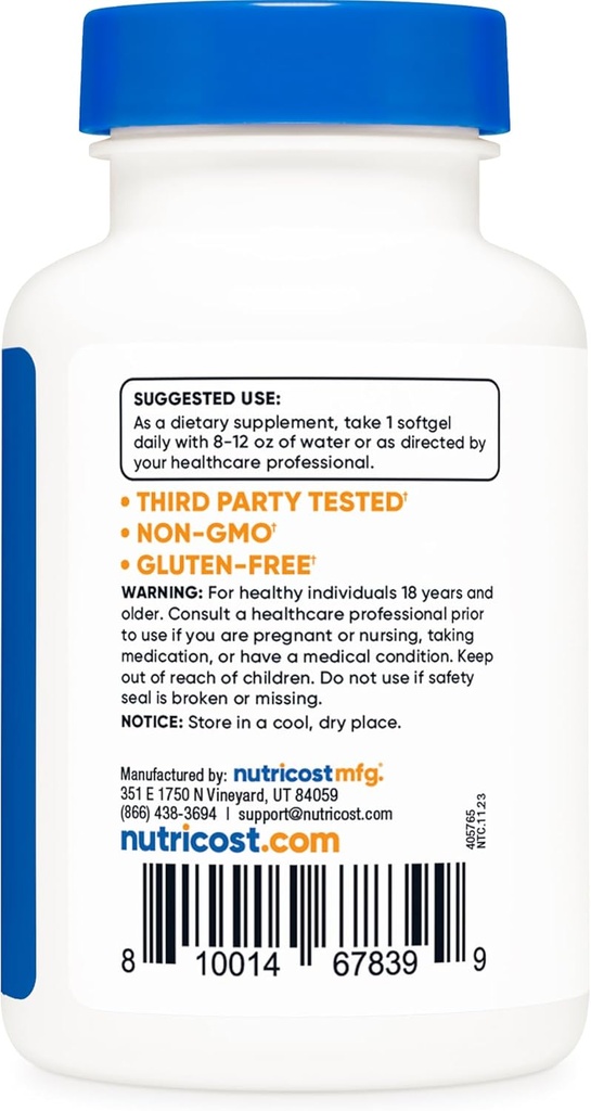 Nutricost Lycopene (20mg) 60 Softgels - Gluten Free, Non-GMO 5