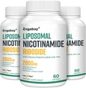 Orgabay Liposomal Nicotinamide Riboside 2000 MG with TMG and Pterostilbene, Boosting NAD+, Support Healthy Aging, 180 Count 2