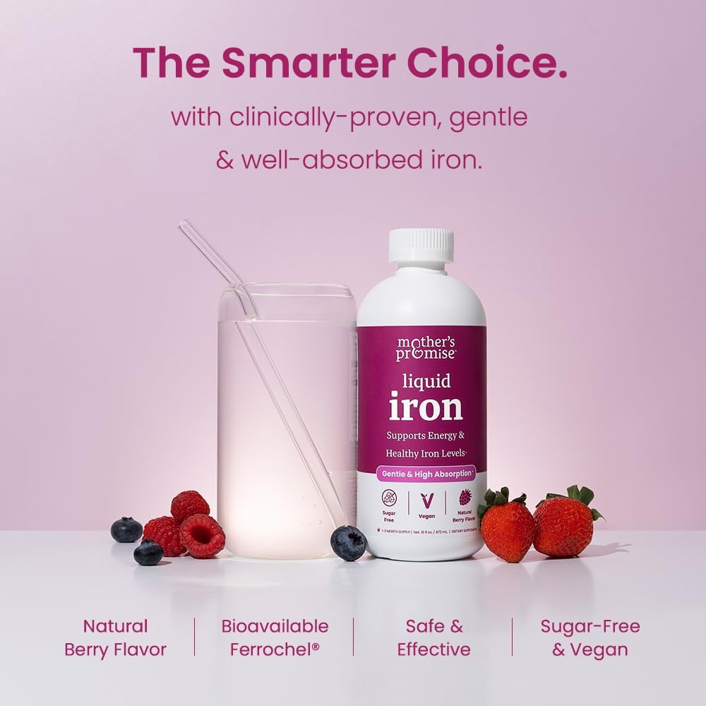 Mother's Promise Prenatal Gummies & Liquid Iron Bundle 6