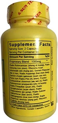 Sun Ten - Ginseng & Zizyphus Formula Capsules/Tian Wang Bu Xin Dan/天王補心丹 3