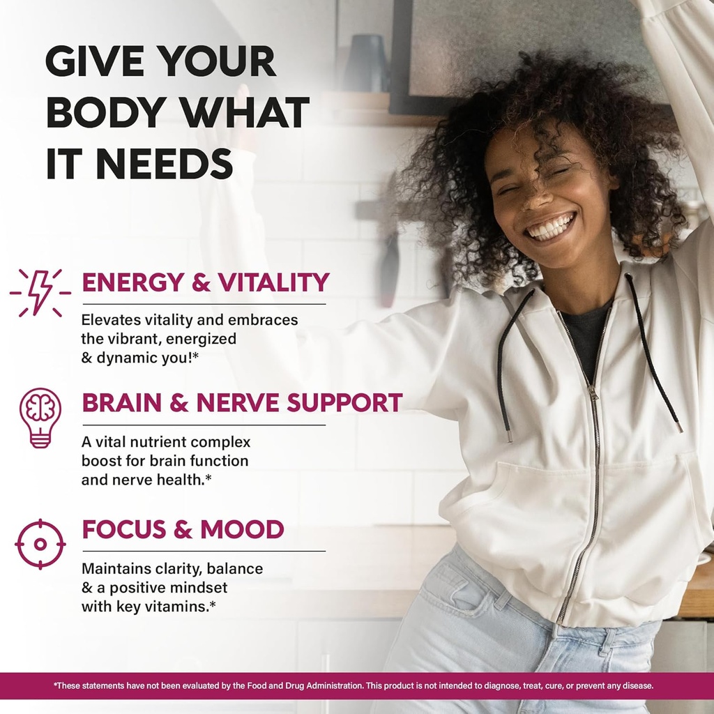 USDA Organic Vitamin B-Complex B5 Pantothenic Acid | B12 Methylcobalamin | B1 Thiamine | B6 Pyridoxine | B7 Biotin | B9 Folic | B3 Niacinamide - B Complex Liquid Drops, Made in USA Supplement, 4fl oz 4