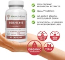 Real Mushrooms Ergothioneine (60ct) and Reishi 415 (90ct) Bundle with Shiitake and Oyster Mushroom Extracts - Longevity and Relaxation -Vegan, Gluten Free, Non-GMO - Natural Support for Healthy Aging 3