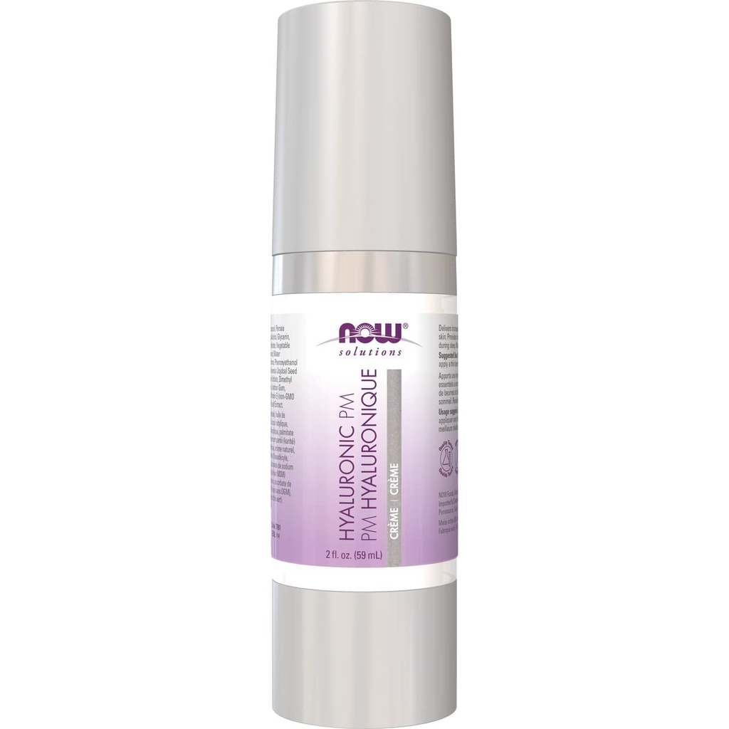 Now Foods Solutions, Hyaluronic Acid PM Creme, 2 fl oz (59 ml) 2