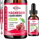 Magnesium Glycinate Liquid Drops, 1000mg Magnesium Glycinate, Citrate & Taurate with Fiber, Beetroot, Vitamin B & C for Sleep, Calm, Muscle, Energy & Relaxation, 2 Fl Oz, Sugar-Free Cherry Flavor 2