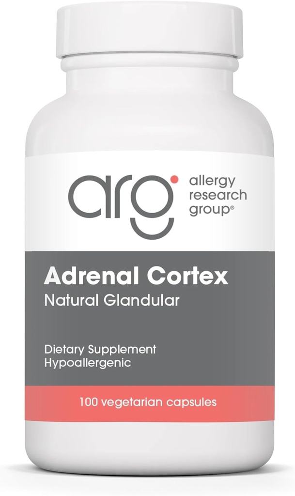 Allergy Research Group Adrenal Cortex Support - Adrenal Glandular Supplement, Immune Function, 100mg Adrenal Extract, Bovine - 100 Count 2