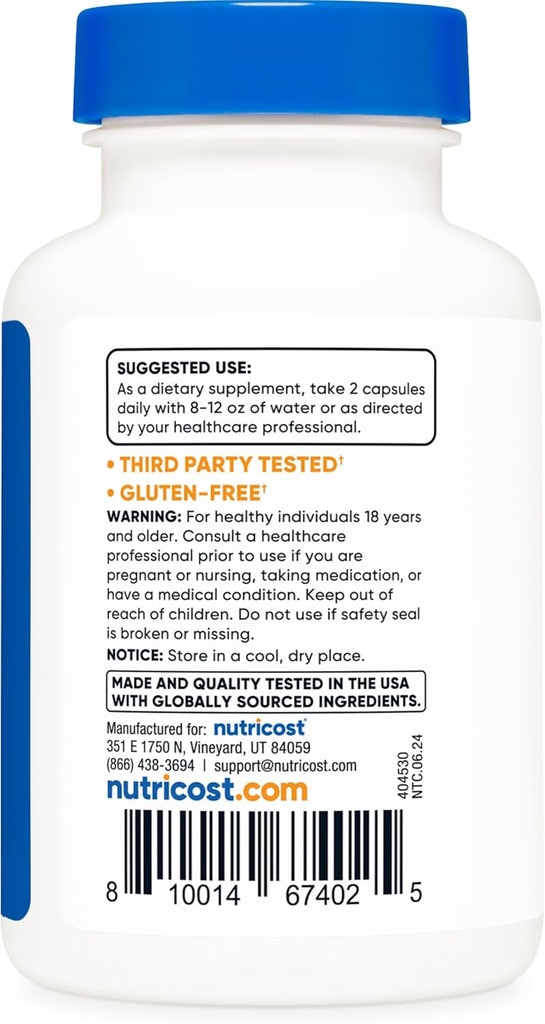 Nutricost Artemisinin 200mg, 120 Vegetarian Capsules - Non-GMO, Gluten Free, 60 Servings 5