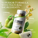 Soursop Graviola Gummies - Organic Soursop Leaves & Fruit Extract - Digestive Aid, Immune Support & Antioxidant Properties - Non-GMO, 60 Gummies 3